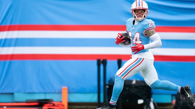 Elijah Molden has a pair of NFL pick-6s, including this one against Houston.